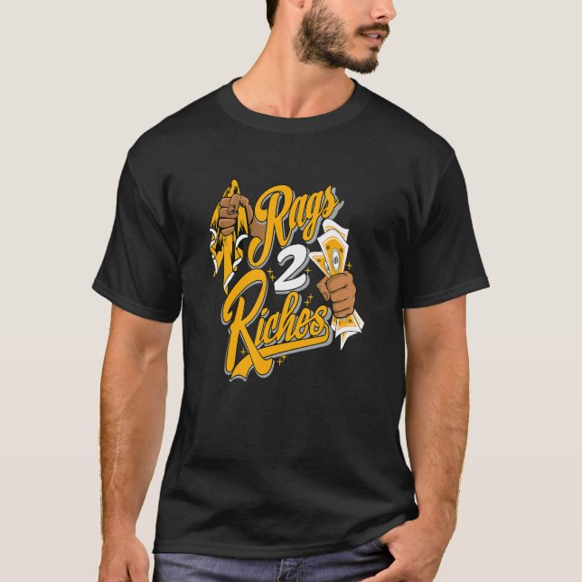 T-shirt Rag 2 Riches OG Yellow Toe 1s Matching (Devant)