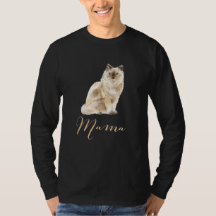 T-shirt Ragdoll Chat Mama Chat Maman Chat Mama Présente Mo