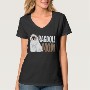 T-shirt Ragdoll Chat Maman Drôle Propriétaire Chat Amateur