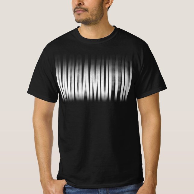 T-shirt Raggamuffin Blurred Effect Typographie Reggae (Devant)