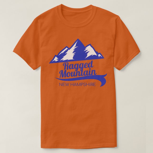 T-shirt Ragged Mountain ski New Hampshire 1 (Design devant)