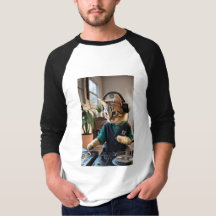 T-shirt Raglan à manches 3/4 pour hommes