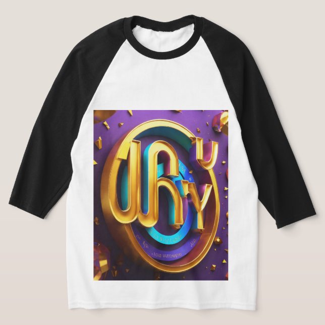 T-shirt Raglan à manches 3/4 pour hommes (Poser)