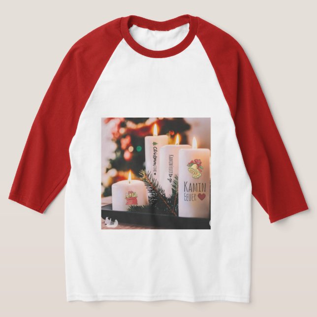 T-shirt Raglan à manches de base 3/4 pour hommes (Poser)