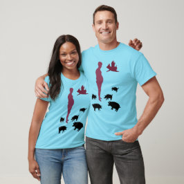 T-shirt Raglan à manches longues pour hommes végét