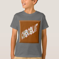 T-shirt raglan blanc/rouge  CHOCOLAT BONBONS