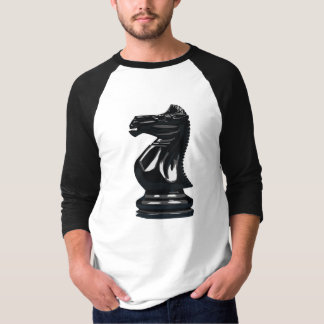 T-shirt Raglan de chevalier noir