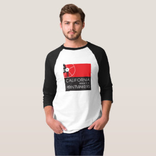 T-shirt Raglan Sleeve de base 3/4 pour hommes Logo