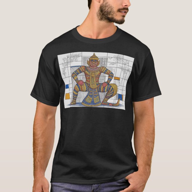 T-shirt Rahu En Costume Humain (Devant)