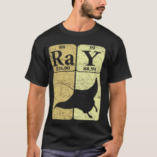 T-shirt Raie Manta Éléments de Tableau Périodique Pastenag
