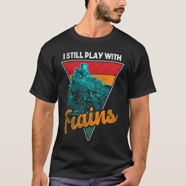 T-shirt Railways Train Model Railroad Fan Railfan Love   2 (Devant)