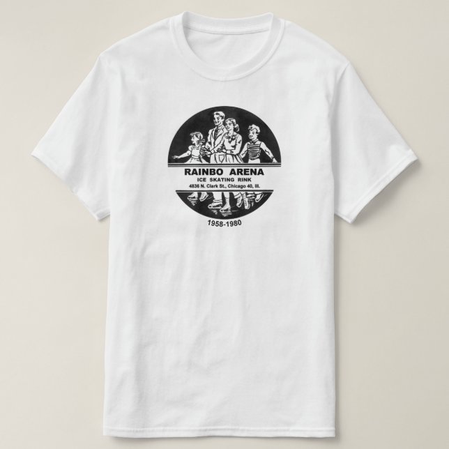 T-shirt Rainbo Arena patinoire, Chicago, IL (Design devant)