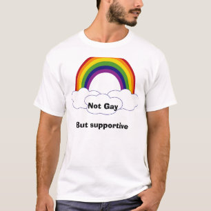T-shirt Rainbow2, pas GayBut de support