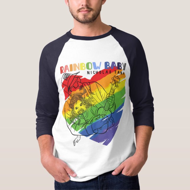 T-shirt Rainbow Baby (Devant)