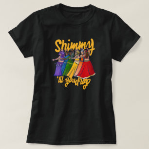 T-shirt Rainbow Belly Dancer Art Belly Dance Troupe