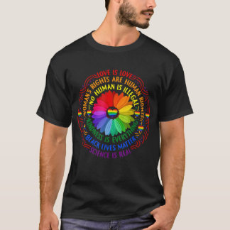 T-shirt Rainbow Black Lives Matt Science LGBT Pride