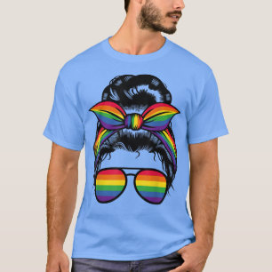 T-shirt Rainbow Bun transgenre gay LGBTQ+ Amour Égalité