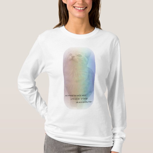T-shirt rainbow cat (Devant)