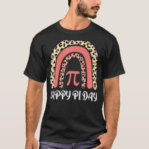 T-shirt Rainbow Cheetah Happy Pi Day Math 3 14 Symbole Tea