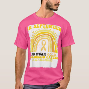 T-shirt Rainbow Chilhood Cancer Awareness En Septembre Nou