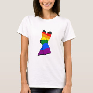T-shirt Rainbow Crossed Legs