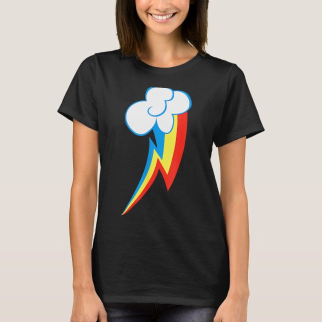 T-shirt Rainbow Dash Cuties Mark  (Devant)