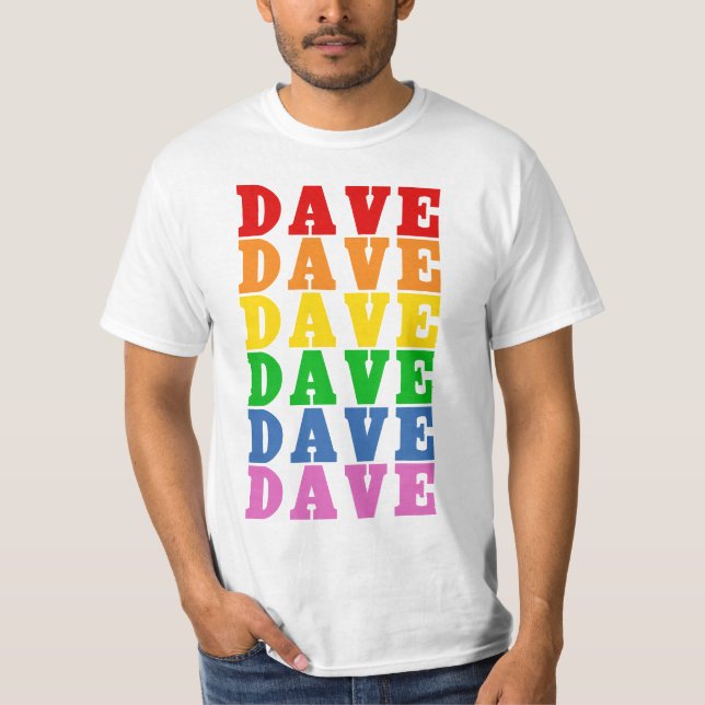 T-shirt Rainbow Dave (Devant)