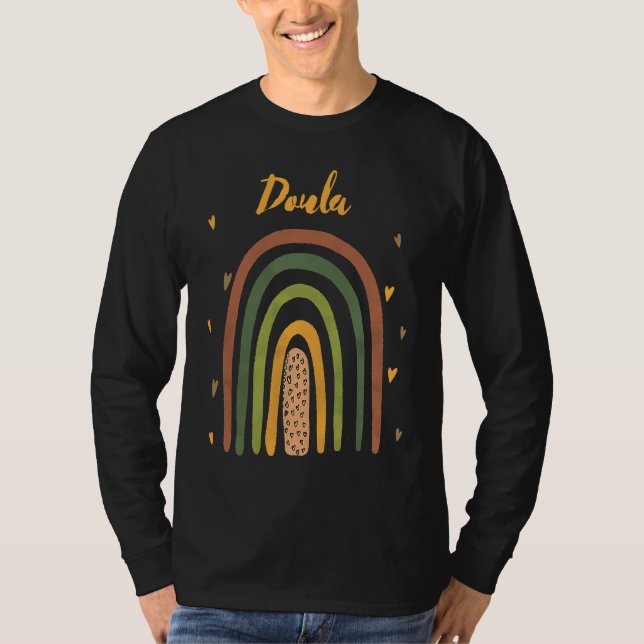 T-shirt Rainbow Doula Birth Worker Doula (Devant)