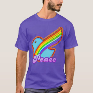 T-shirt Rainbow Dove de la paix