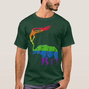 T-shirt Rainbow Drapeau Éléphant Gay pride Mois Afrique An