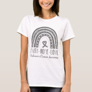 T-shirt Rainbow Faith Hope Love Parkinson's Disease Award