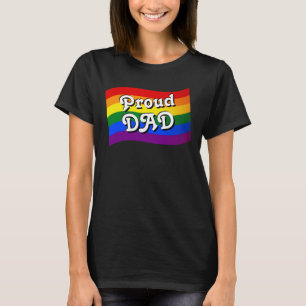 T-shirt Rainbow Fier DAD PFLAG fier parent LGBTQ