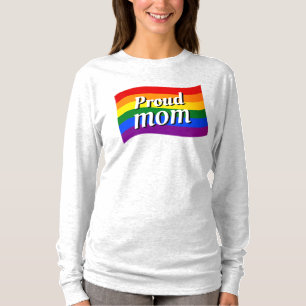 T-shirt Rainbow Flag Fière maman PFLAG fier parent LGBTQ