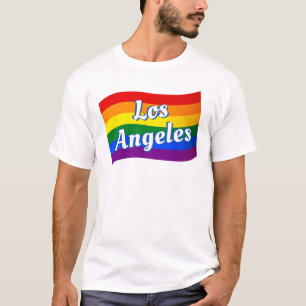 T-shirt Rainbow Flag Los Angeles Gay pride LGBT LGBTQ