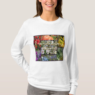 T-shirt Rainbow Flowers - Earth Laughn par Emerson