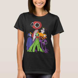 T-shirt Rainbow Friends bleu orange vert