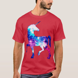 T-shirt Rainbow Galaxy Unicorn Cool