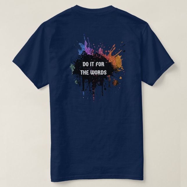 T-shirt Rainbow Glitter Drops For the Words Shirts (Design dos)