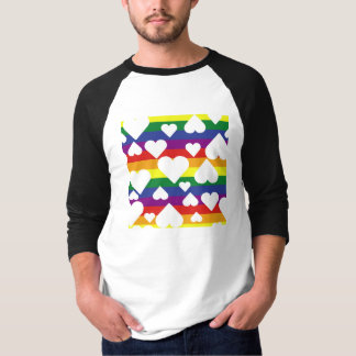 T-shirt Rainbow Graphic Raglan Tee