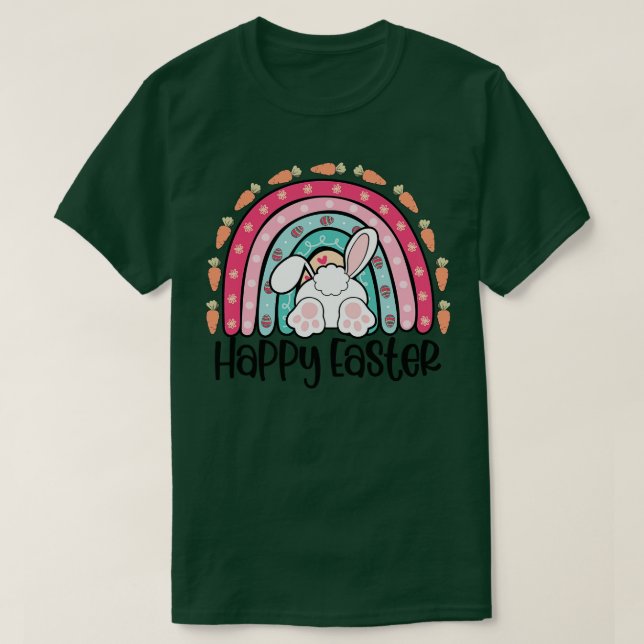 T-shirt Rainbow Happy Pâques (Design devant)