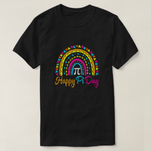 T-shirt Rainbow Happy Pi Day Math Enseignant Garçons Fille