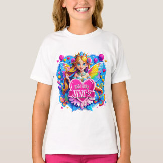 T-shirt Rainbow Heart Fairy Magie Art, cadeaux d'anniversa