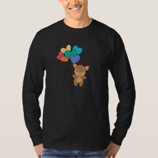 T-shirt Rainbow Hearts Pride Lgbtq Balloons Deer