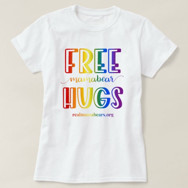T-shirt Rainbow Hugs Gratuit (Design devant)