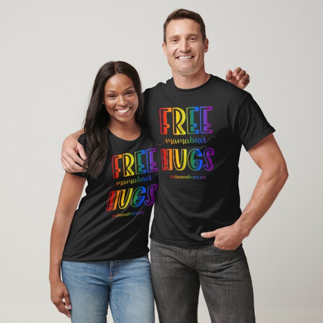 T-shirt Rainbow Hugs Gratuit (Unisexe)