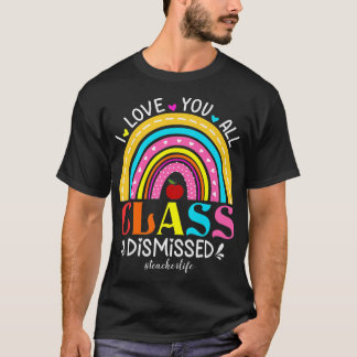 T-shirt Rainbow I Love You All Class Rejeté Enseignant Lif