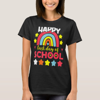T-shirt Rainbow Joyeuse Dernière Journée D'Enseignant De L
