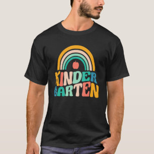 T-shirt Rainbow Kindergarten Enseignant Kinder Crew Retour