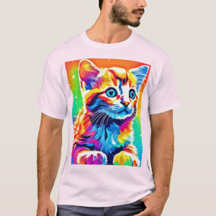 T-shirt Rainbow Kitten Dreams