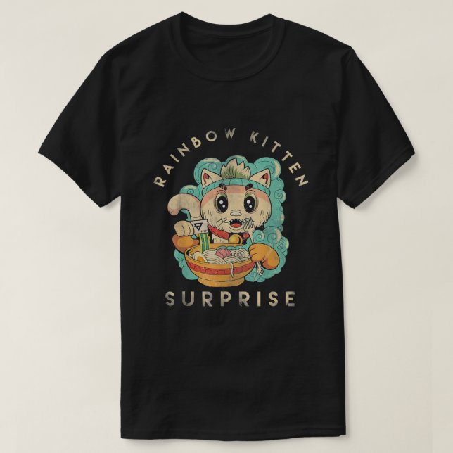 T-shirt Rainbow Kitten Surprise (Design devant)